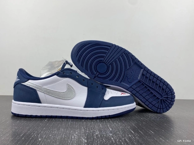1st Kicks Shoes Navy Low SB CJ7891-400 1 Jordan Midnight 0722